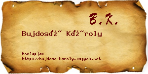 Bujdosó Károly névjegykártya