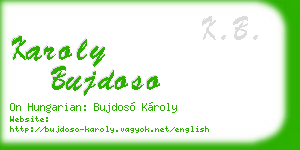 karoly bujdoso business card
